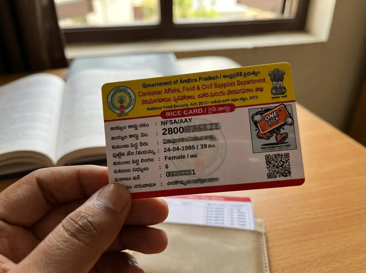 Andhra Pradesh Rice Card (Ration Card) PVC Printing | Order Online - Image 2